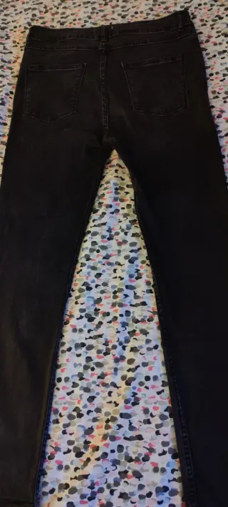 2 Pantalones Vaqueros Zara Gris Talla L