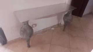 Specchio Cornice Argento Legno Vetro