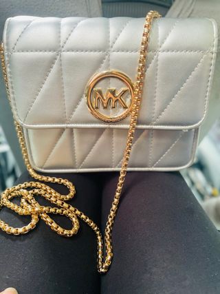 Bolso Michael Kors MK Dorado y Plateado