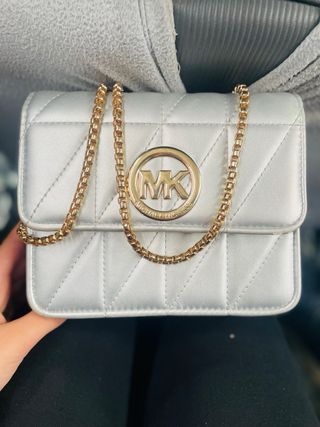 Bolso Michael Kors MK Dorado y Plateado