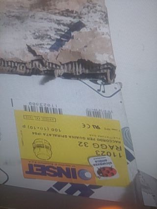 Raccordo per guaina spiralata 32 mm