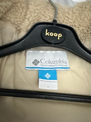 Chaqueta Columbia Talla L Beige Borreguito nueva 