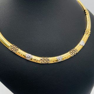 GARGANTILLA BISMARK MEDUSA BICOLOR. ORO 18K