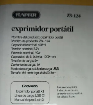 Exprimidor Portátil Mini Juice 420ml