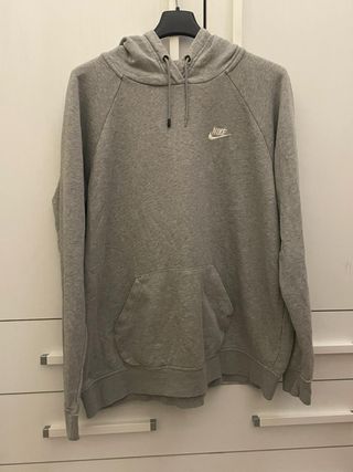 Felpa Nike Grigia con Cappuccio