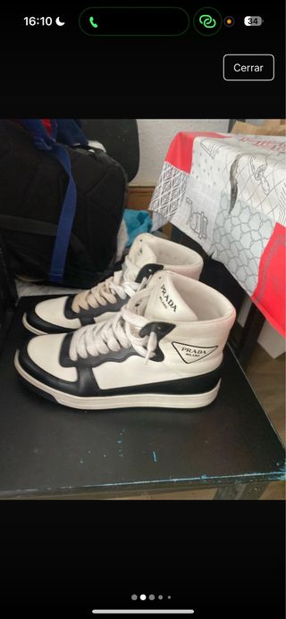 Zapatillas Prada Blancas y Negras