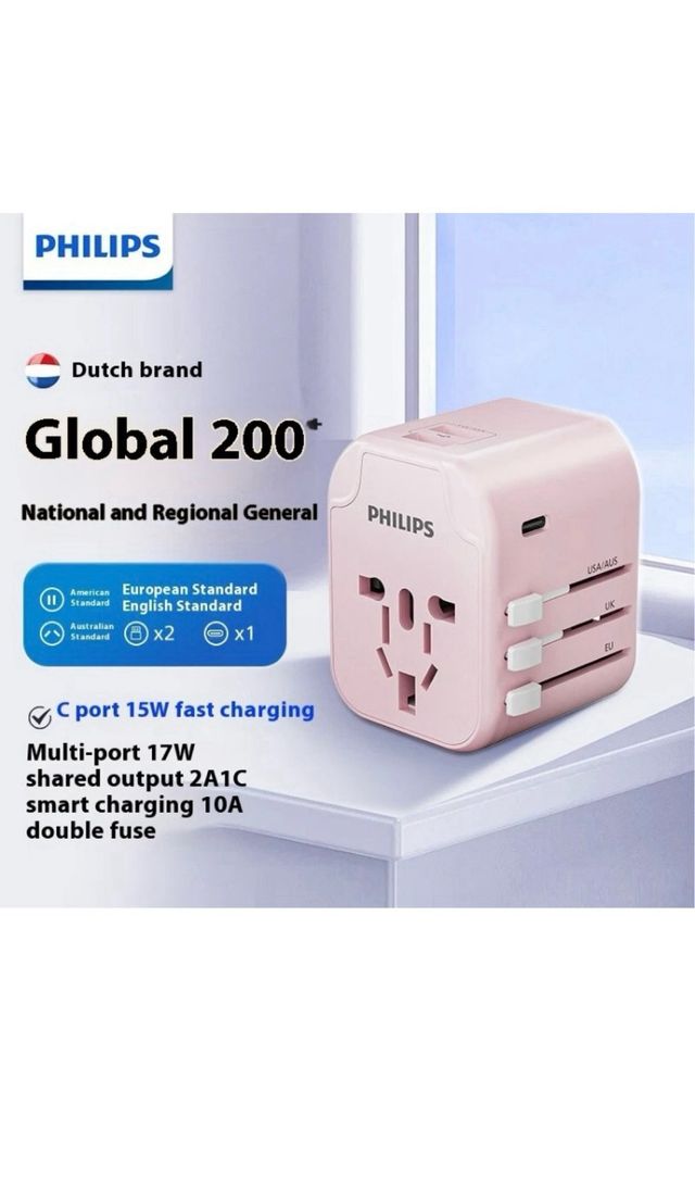Adaptador Corriente Universal Philips Viaje 100-24
