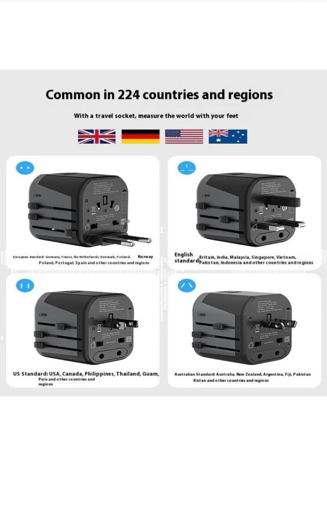 Adaptador Corriente Universal Philips Viaje 100-24