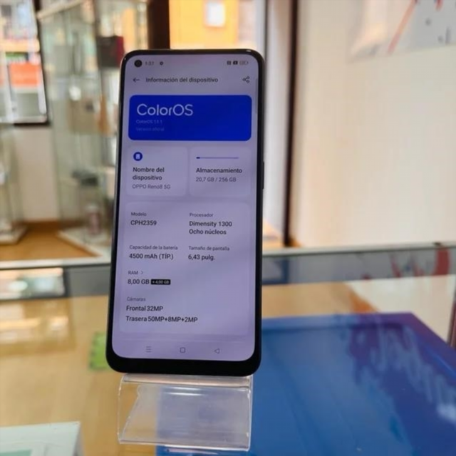 Oppo Reno8 5G Azul Marino 256GB