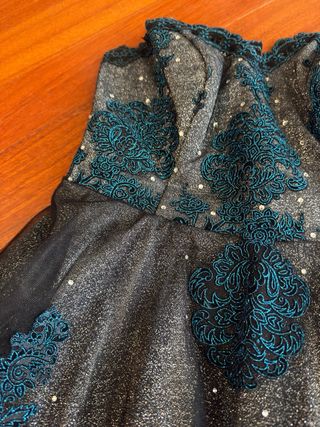 ABITO DA CERIMONIA ARGENTO GLITTERATO