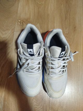 Zapatillas Adidas Blancas y Azules