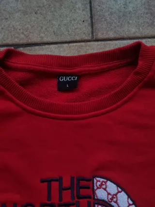 Felpa Gucci The North Face Rossa