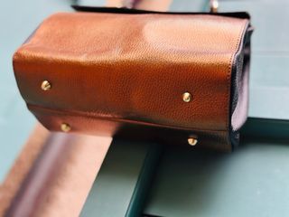 Borsa in pelle multicolor metalizzata