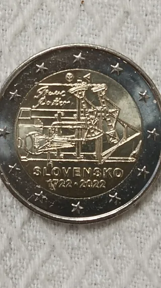 Moneda 2€ Eslovaquia 1722-2022