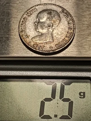 Rare monete in argento da 50 centesimi 1889