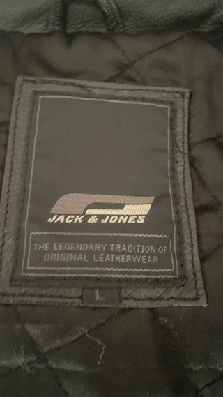 Chaqueta de cuero Jack & Jones Negra
Talla L