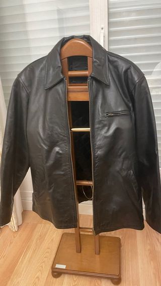 Chaqueta de cuero Jack & Jones Negra
Talla L
