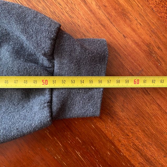 Sudadera Russell Gris No Capucha Americana Vintage