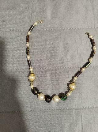 Collar Multicolor Perlas y Abalorios