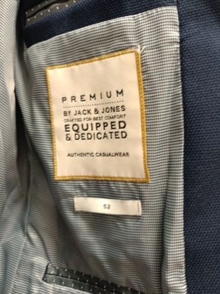 Chaqueta de vestir azul talla 52