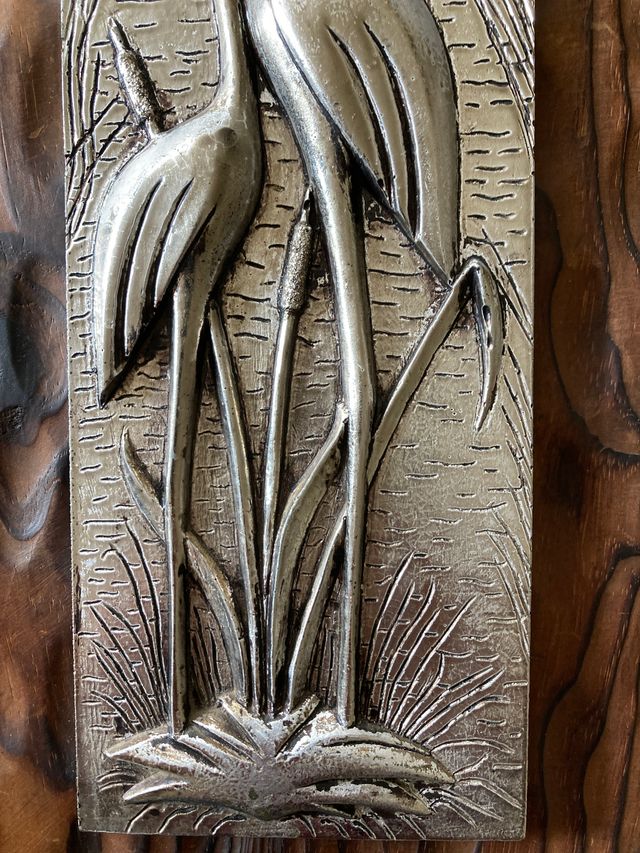 Cuadro Repujado Garcetas Madera y Metal 60'