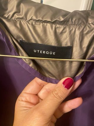 Gabardina Uterqüe Talla M Color Cobre