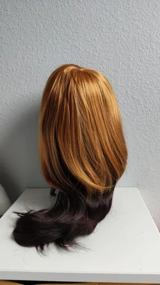 Peluca Lolita bicolor rubia castaña