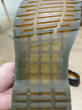 Scarpe in nappa nera Dr. Martens 8053