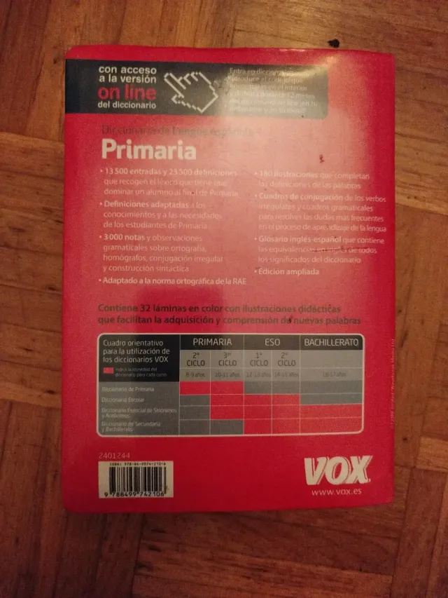 Diccionario de Primaria Lengua Española Vox