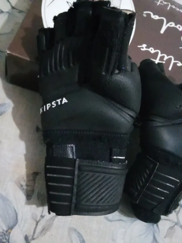 Guantes portero KIPSTA niños dedos cortados