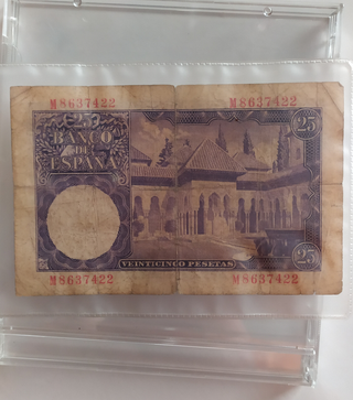 Billete 25 Pesetas 1935 Serie M