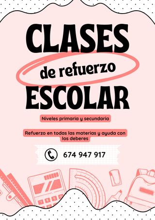 Clases particulares de refuerzo y apoyo