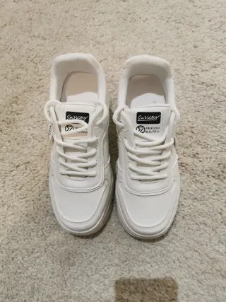 Zapatillas deportivas blancas plataforma