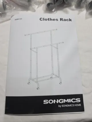 Songmics HSR133W01 Portaabiti Doppio con Ruote