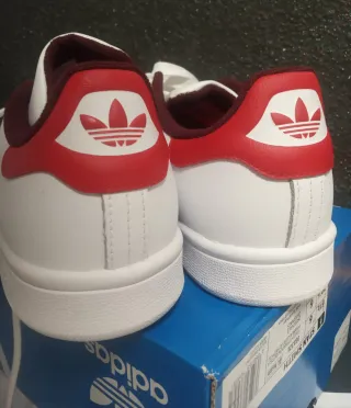 Zapatillas Adidas Stan Smith Blancas y Rojas