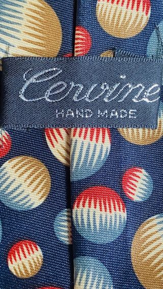 Corbata vintage A. marino con esferas Cervine