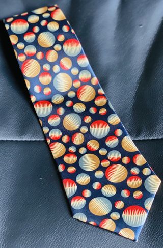 Corbata vintage A. marino con esferas Cervine