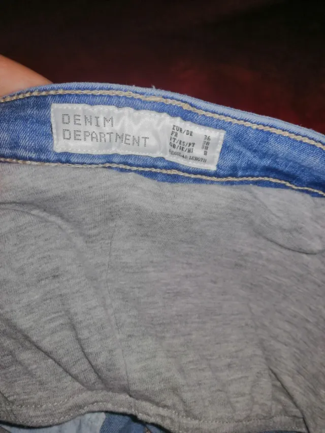 Pantalón vaquero premamá azul