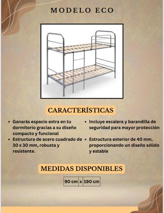 Cama individual o matrimonio nuevas