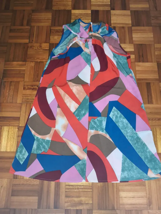 Vestido estampado multicolor