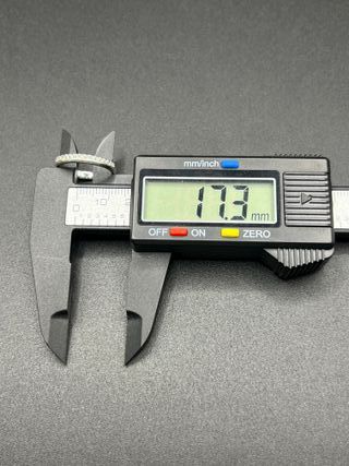 Anillo Oro Blanco 18k Circonitas 2.6 gr.