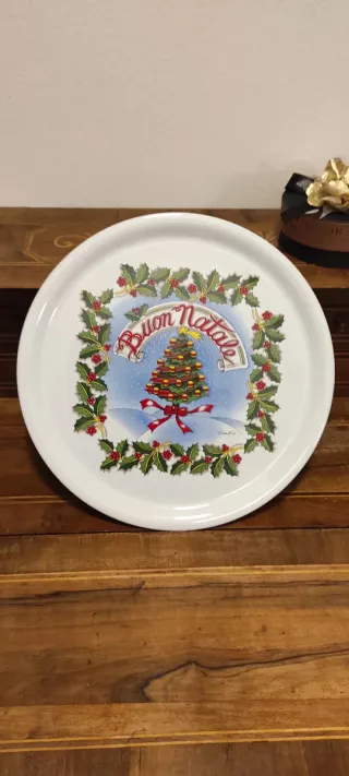 Piatto da Panettone Buon Natale