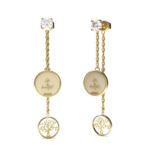 Pendientes Guess Dorados con Árbol de la Vida