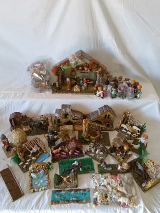 Lote 6 Belén Cabezones Figuras 8cm
