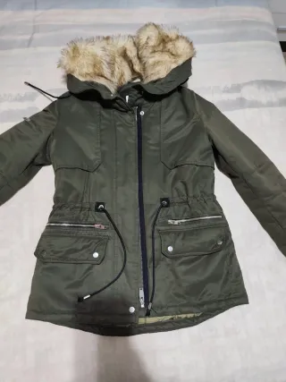 Parka verde militar mujer Talla XS