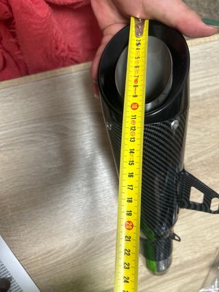 Tubo de escape carbono