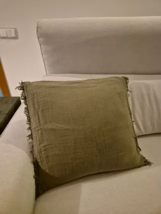 Funda Cojín IKEA Verde Grisáceo