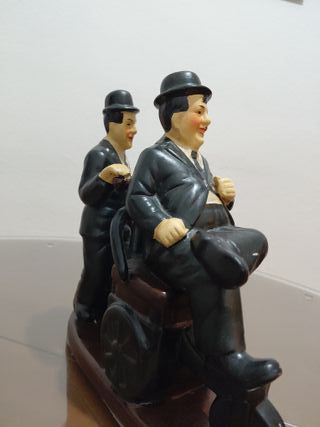 Figura cerámica El Gordo y el Flaco