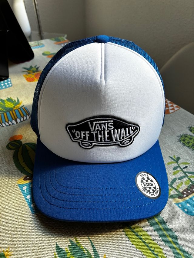 Gorra Vans Trucker Blanca y Azul de segunda mano por 25 EUR en