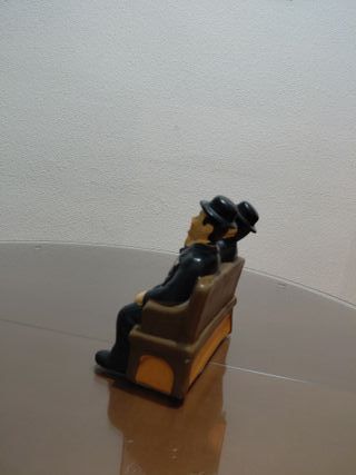 Figura El Gordo y el Flaco Cerámica